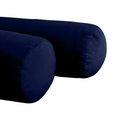 Model V5 - Velvet Indoor Daybed Mattress Bolster Pillows and Covers |Complete Set|