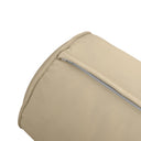 Model V3 - Velvet Indoor Daybed Bolster Pillow Backrest Cushion |COVERS ONLY|