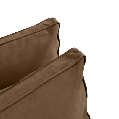 COVER ONLY Model V1 Twin Velvet Same Pipe Indoor Daybed Bolster Pillow Cushion - AD308