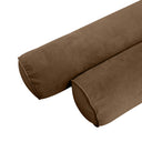Model V5 - Velvet Indoor Daybed Bolster Pillow Cushion |COVERS ONLY|