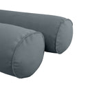 Model V5 - Velvet Indoor Daybed Bolster Pillow Cushion |COVERS ONLY|