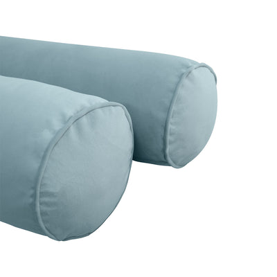 Model V6 - Velvet Indoor Daybed Mattress Bolster Pillows and Covers |Complete Set|