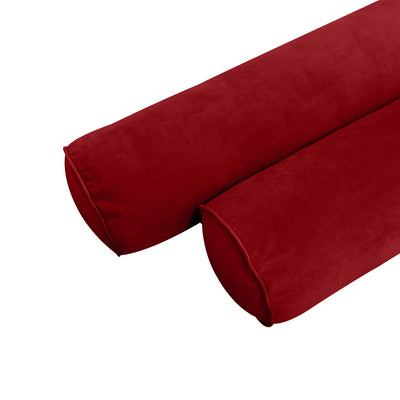 Model V6 - Velvet Indoor Daybed Mattress Bolster Pillows and Covers |Complete Set|