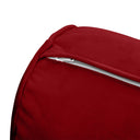 Model V3 - Velvet Indoor Daybed Bolster Pillow Backrest Cushion |COVERS ONLY|