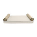 Model V5 - Velvet Indoor Daybed Bolster Pillow Cushion |COVERS ONLY|