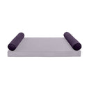 Model V5 - Velvet Indoor Daybed Bolster Pillow Cushion |COVERS ONLY|