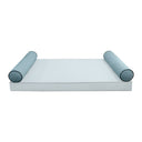 Model V5 - Velvet Indoor Daybed Bolster Pillow Cushion |COVERS ONLY|