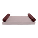 Model V5 - Velvet Indoor Daybed Bolster Pillow Cushion |COVERS ONLY|