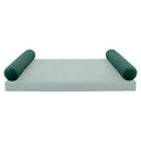 Model V5 - Velvet Indoor Daybed Bolster Pillow Cushion |COVERS ONLY|