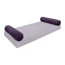 Model V5 - Velvet Indoor Daybed Bolster Pillow Cushion |COVERS ONLY|