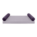 Model V5 - Velvet Indoor Daybed Bolster Pillow Cushion |COVERS ONLY|