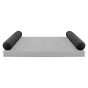 Model V5 - Velvet Indoor Daybed Bolster Pillow Cushion |COVERS ONLY|