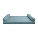 Model V5 - Velvet Indoor Daybed Mattress Bolster Pillow |COVERS ONLY|