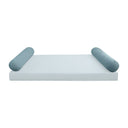 Model V5 - Velvet Indoor Daybed Bolster Pillow Cushion |COVERS ONLY|