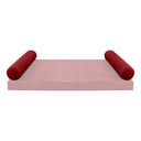 Model V5 - Velvet Indoor Daybed Bolster Pillow Cushion |COVERS ONLY|