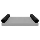 Model V5 - Velvet Indoor Daybed Bolster Pillow Cushion |COVERS ONLY|