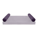 Model V5 - Velvet Indoor Daybed Bolster Pillow Cushion |COVERS ONLY|