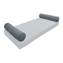 Model V5 - Velvet Indoor Daybed Bolster Pillow Cushion |COVERS ONLY|