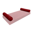 Model V5 - Velvet Indoor Daybed Bolster Pillow Cushion |COVERS ONLY|