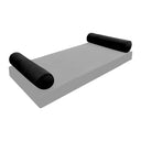 Model V5 - Velvet Indoor Daybed Bolster Pillow Cushion |COVERS ONLY|