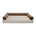 Model V6 - Velvet Indoor Daybed Bolster Pillow Cushion |COVERS ONLY|