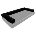 Model V6 - Velvet Indoor Daybed Bolster Pillow Cushion |COVERS ONLY|