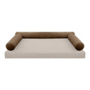 Model V6 - Velvet Indoor Daybed Bolster Pillow Cushion |COVERS ONLY|