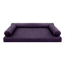 Model V6 - Velvet Indoor Daybed Mattress Bolster Pillows and Covers |Complete Set|