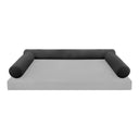 Model V6 - Velvet Indoor Daybed Bolster Pillow Cushion |COVERS ONLY|