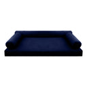 Model V6 - Velvet Indoor Daybed Mattress Bolster Pillows and Covers |Complete Set|