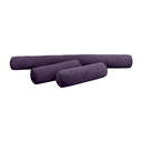 Model V6 - Velvet Indoor Daybed Bolster Pillow Cushion |COVERS ONLY|