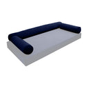 Model V6 - Velvet Indoor Daybed Bolster Pillow Cushion |COVERS ONLY|