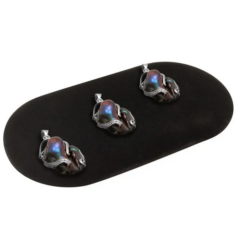 Small Oval Pad Black Velvet 7&