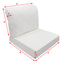 Outdoor Deep Seat Back Rest Bolster Pillow Cushion Polyester Fiber Fill INSERT ONLY