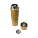 500ML Bamboo Stainless Steel Flask Bottle Thermos Coffee Tea Strainer Hot Cold