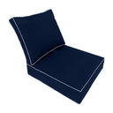 Large Size Outdoor Deep Seat Back Rest Bolster Cushion Insert and Slip Cover Set