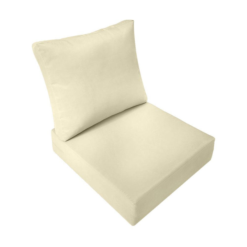 Large Size Outdoor Deep Seat Back Rest Bolster SLIP COVERS ONLY