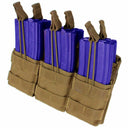 MOLLE TACTICAL Triple Stacker .223 or 5.56mm Magazine MAG Pouch Ammo Carrier-COYOTE