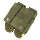 Double 40mm Tactical MOLLE PALS Grenade Pouch-OD Green