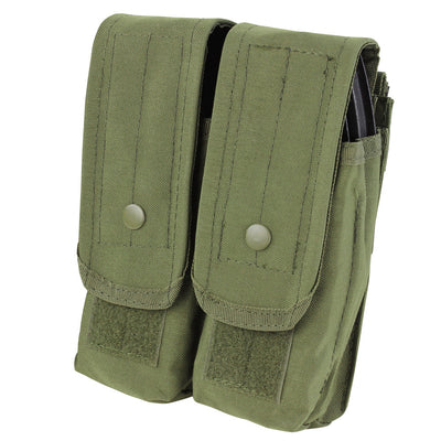 MOLLE AK AR Double Rifle Mag Pouch Magazine Close Flap Pouch Pals - OD GREEN