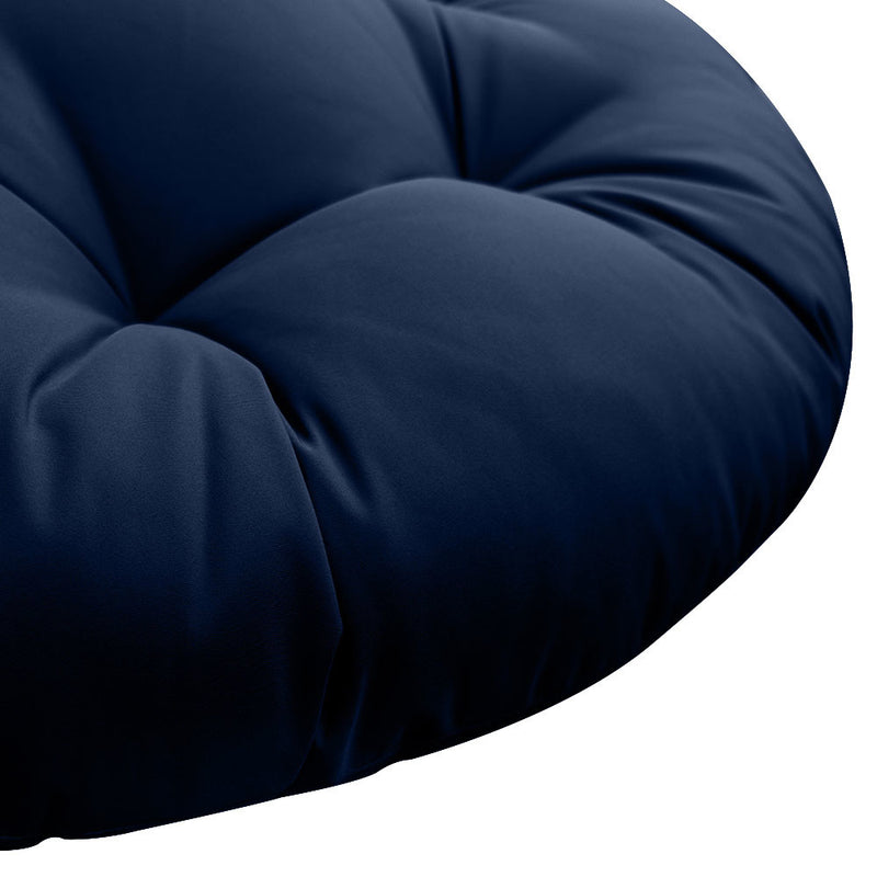 44" x 6" Outdoor/Indoor Round Papasan Ottoman Cushion Pillow Swing Chair