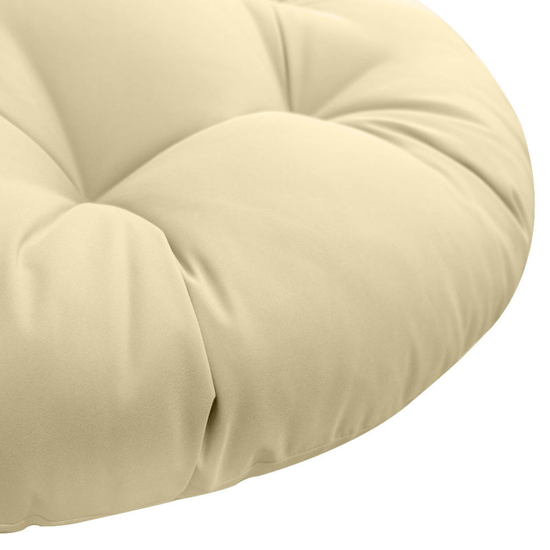 44" x 6" Outdoor/Indoor Round Papasan Ottoman Cushion Pillow Swing Chair