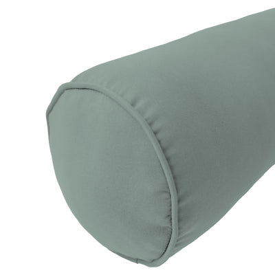 Model-6 AD002 Full Size 73" x 8" Piped Trim Bolster Pillow Cushion Outdoor SLIP COVER ONLY