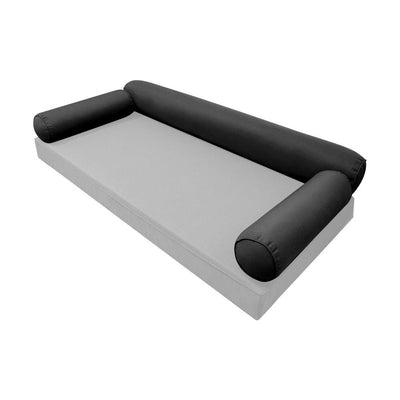 Model-6 AD003 Full Size 73" x 8" Piped Trim Bolster Pillow Cushion Outdoor SLIP COVER ONLY