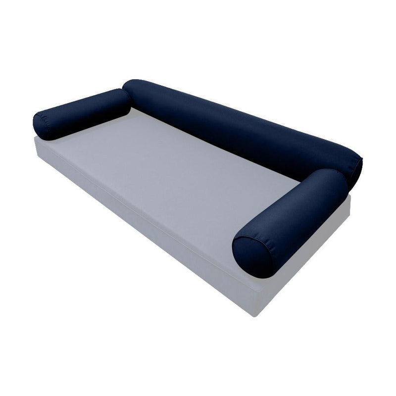 Model-6 AD101 Full Size 73" x 8" Piped Trim Bolster Pillow Cushion Outdoor SLIP COVER ONLY