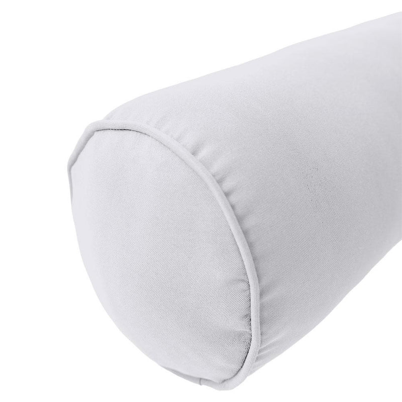 Model-6 AD105 Full Size 73" x 8" Piped Trim Bolster Pillow Cushion Outdoor SLIP COVER ONLY