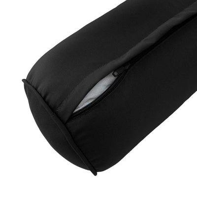 Model-6 AD109 Full Size 73" x 8" Piped Trim Bolster Pillow Cushion Outdoor SLIP COVER ONLY