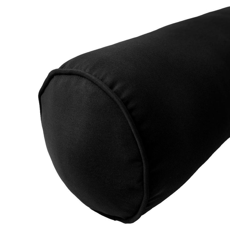 Model-6 AD109 Queen Size 78" x 8" Piped Trim Bolster Pillow Cushion Outdoor SLIP COVER ONLY