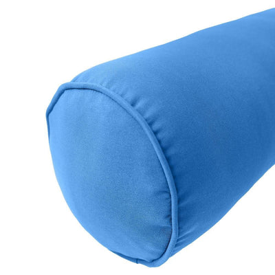 Model-6 AD102 Twin-XL Size 78" x 8" Piped Trim Bolster Pillow Cushion Outdoor SLIP COVER ONLY