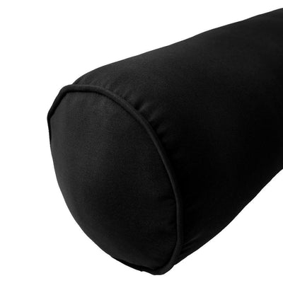 Model-6 AD109 Twin-XL Size 78" x 8" Piped Trim Bolster Pillow Cushion Outdoor SLIP COVER ONLY